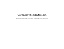 Tablet Screenshot of iloveamysbridalboutique.com